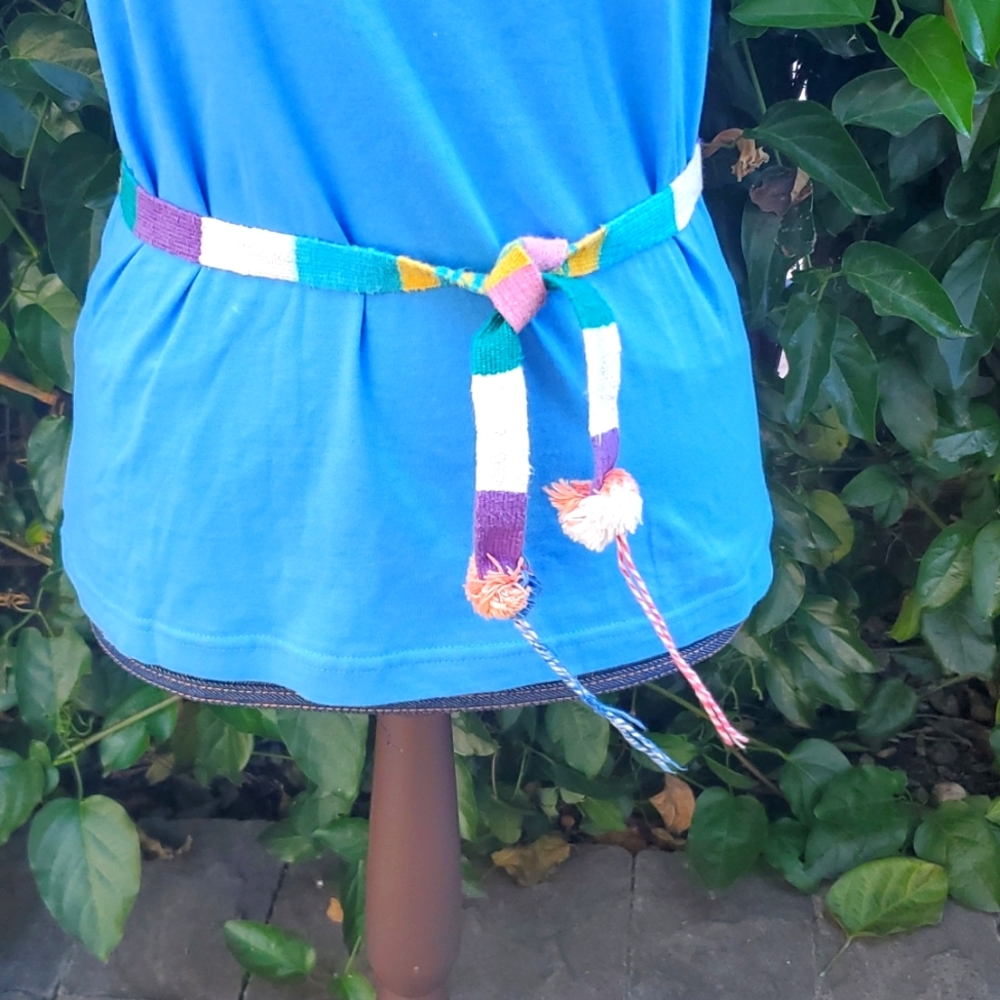 Handwoven, multi colored belt